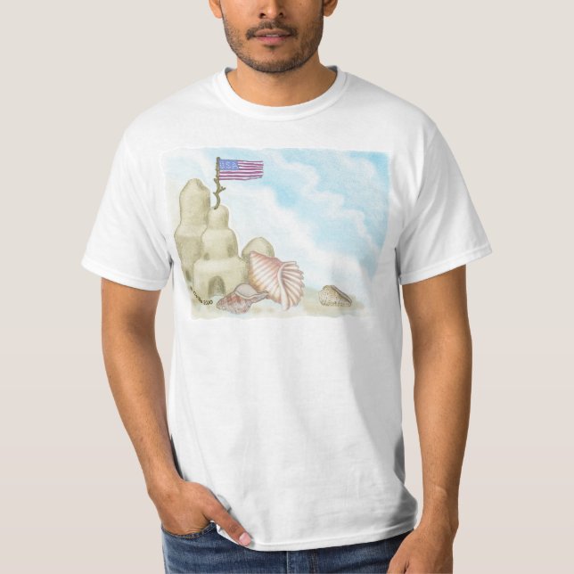 Una camiseta del castillo de arena (Anverso)