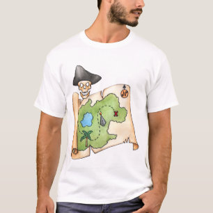 Una camiseta del mapa del tesoro para la vida de l