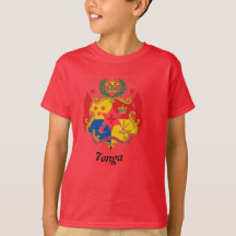 Una camiseta del verano para un muchacho Tonga o