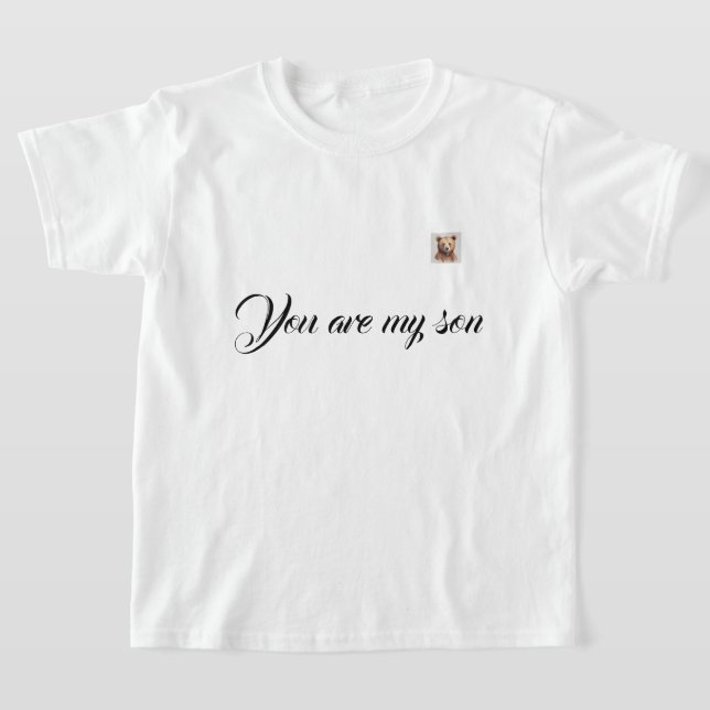 Una camiseta familiar con una linda foto de oso (Distribución)