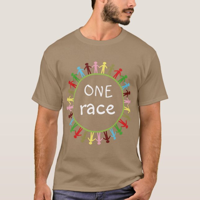 UNA camiseta fresca de la paz de los SERES HUMANOS (Anverso)