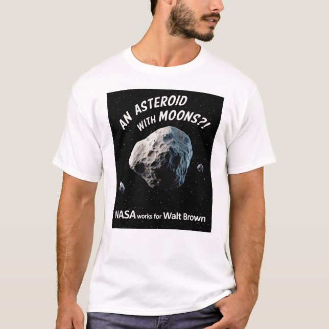Una camiseta HPT de un asteroide con lunas (Anverso)