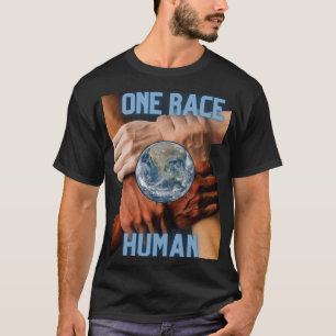 Una camiseta humana de raza