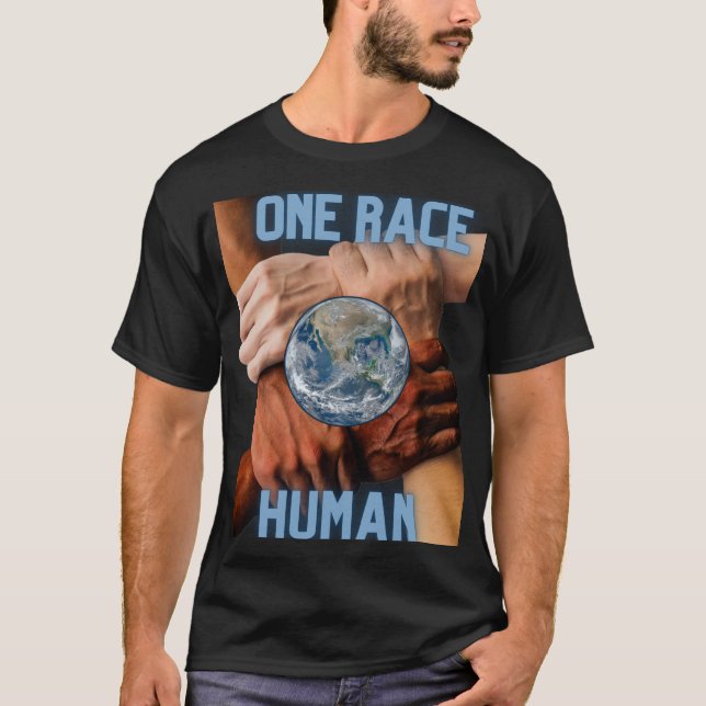 Una camiseta humana de raza (Anverso)