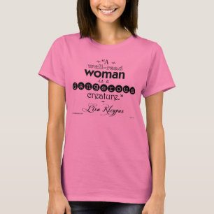 Una camiseta instruida de la mujer