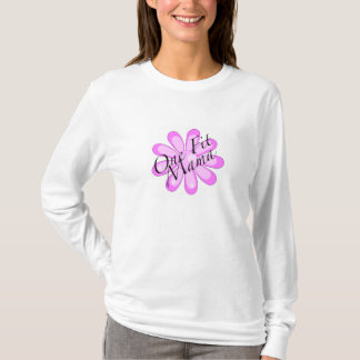 Una camiseta larga de la manga de la mamá apta