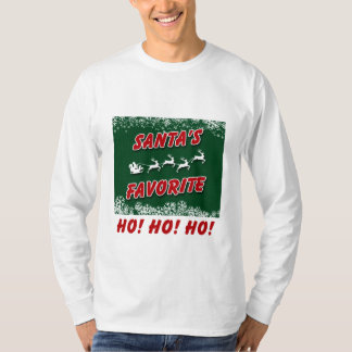 Una camiseta larga de la manga del navidad con