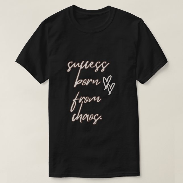una camiseta negra (Diseño del anverso)
