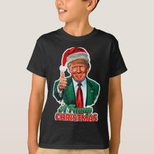 Una camiseta sin mangas de Navidad de Trump