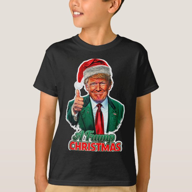Una camiseta sin mangas de Navidad de Trump  (Anverso)