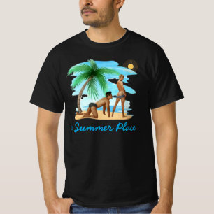 una camiseta temática gay de un lugar de verano