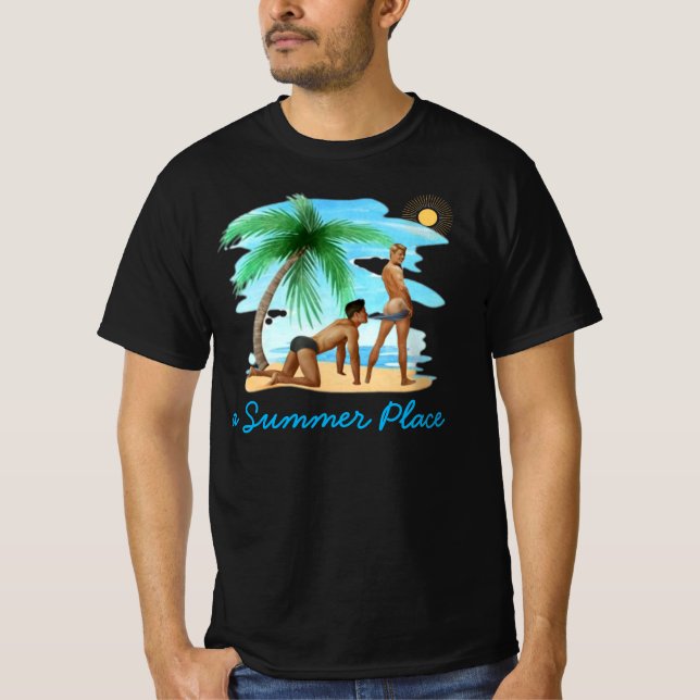 una camiseta temática gay de un lugar de verano (Anverso)