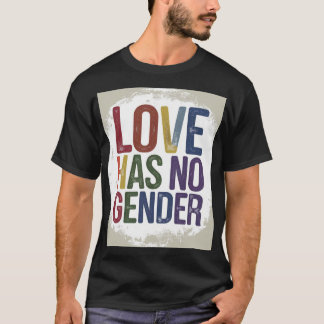 Una camiseta vectorial (el amor no tiene género)