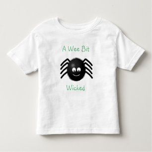 Una camiseta Wee Bit Spider Halloween