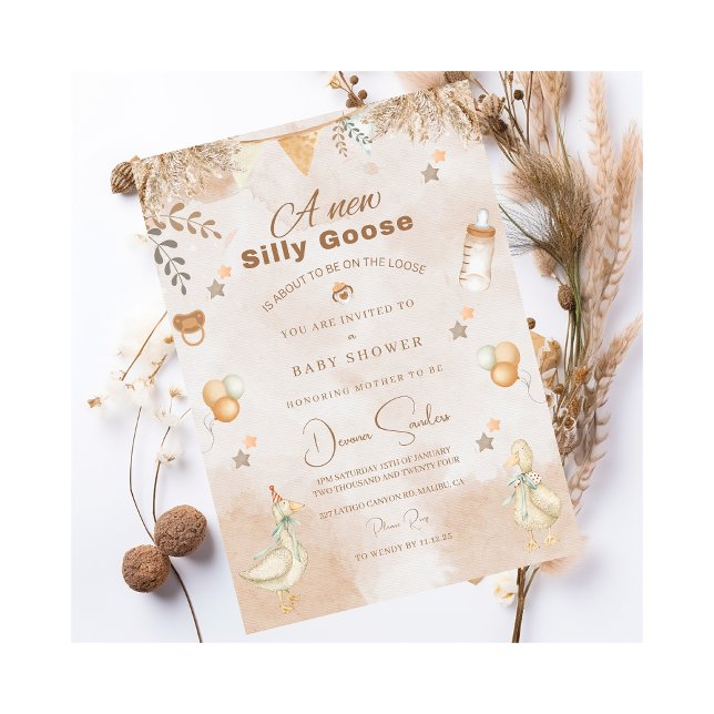 Una caprichosa y boba invitación a Baby Shower (Subido por el creador)