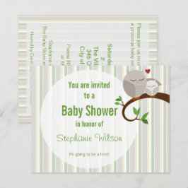 Una Captura De Una Invitación De Lechuza De Baby S