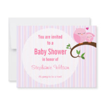 Una Captura De Una Invitación De Lechuza Rosa De B