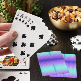 Una carta de juego con gradiente colorido con un m
