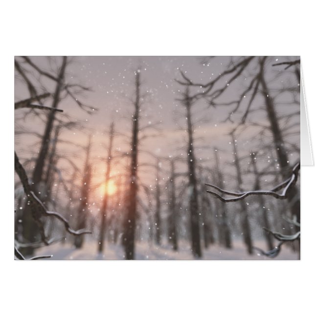 Una carta de sueños de una noche de invierno (Anverso (Horizontal))