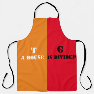 Una casa dividida en delantal