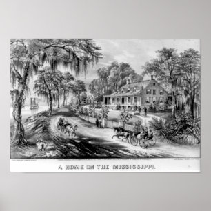 Una Casa En La Impresión De Mississippi
