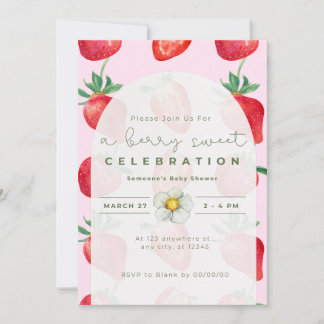 Una celebración de Berry Sweet - Invitación