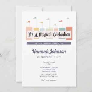 Una celebración mágica invitación a la fiesta de c