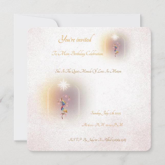 Una celebración mágica invitación de cumpleaños de (Anverso)