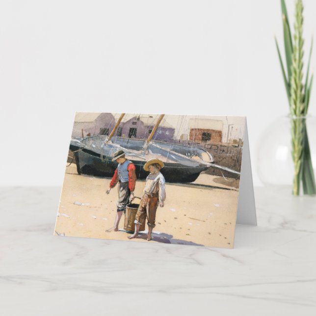 Una cesta de clavos | Winslow Homer (Anverso)