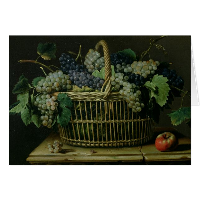 Una cesta de uvas (Anverso (Horizontal))