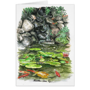 Una charca con los pescados