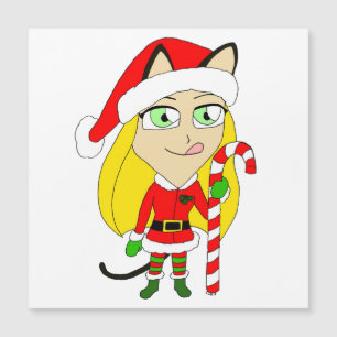 una chica chibi Navidad