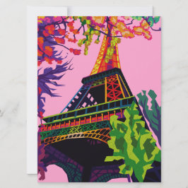 Una colorida celebración de la Torre Eiffel