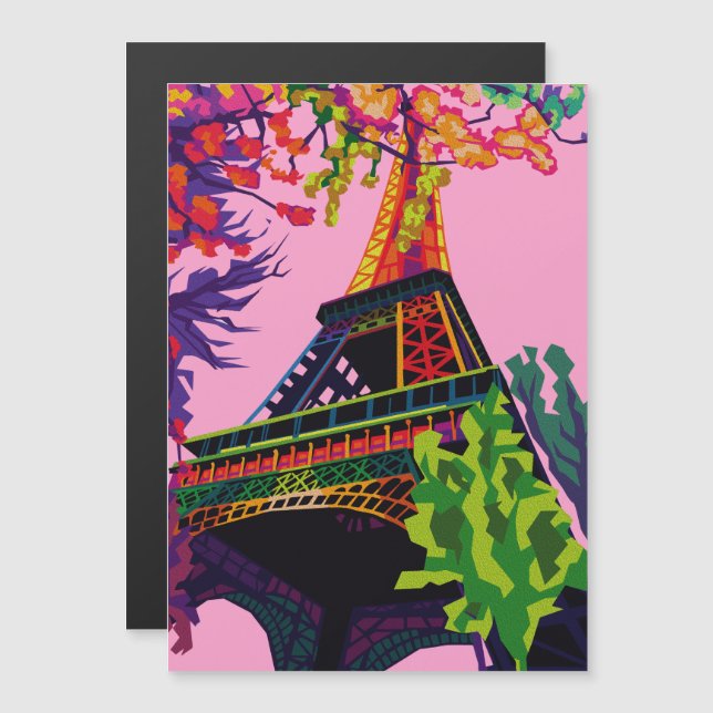 Una colorida celebración de la Torre Eiffel (Anverso/Reverso)