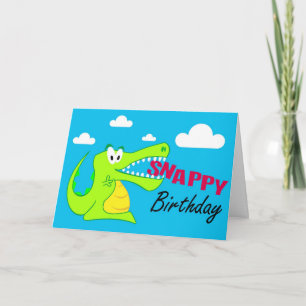 Una colorida tarjeta de cumpleaños feliz para los