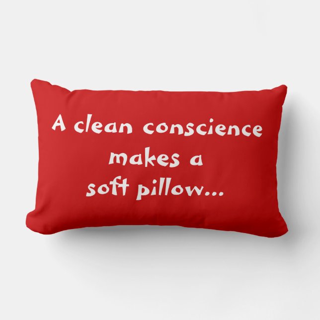 Una conciencia limpia hace una almohada suave (Anverso)