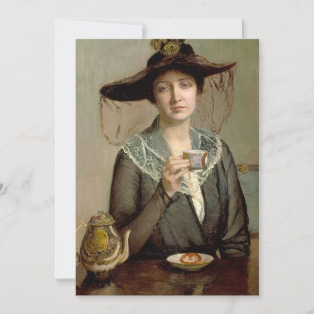Una copa de té | Lilla Cabot Perry (Anverso)