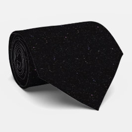 Una Corbata Negra Con Estrellas