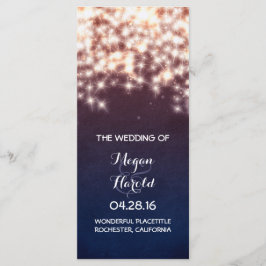 Una cuerda rústica ilumina los programas de bodas 