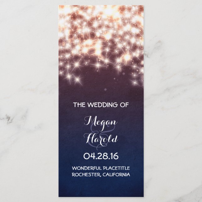 Una cuerda rústica ilumina los programas de bodas  (Anverso)