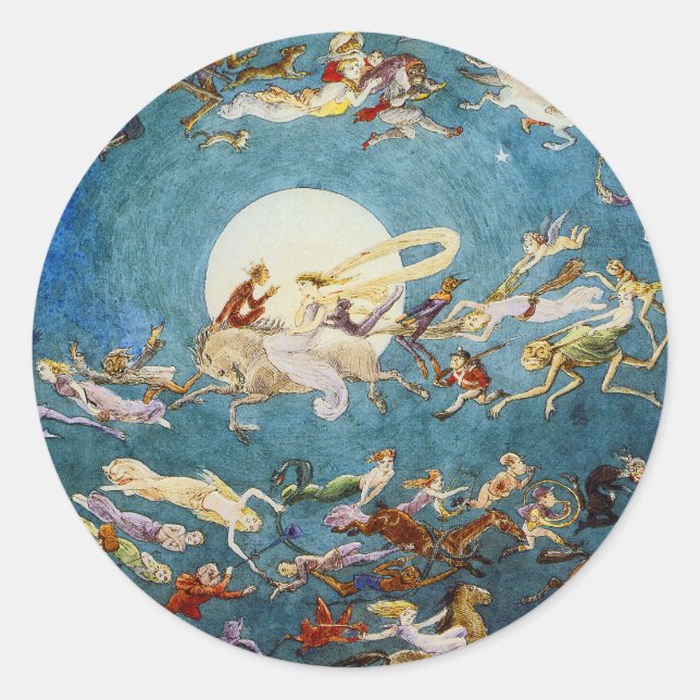 Una danza alrededor de los pegatinas de la luna (Anverso)