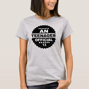 Una décimotercero camiseta del CUMPLEAÑOS del
