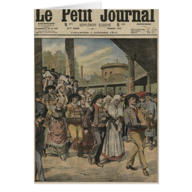 Una derecha bretona del boda en París (Frente)