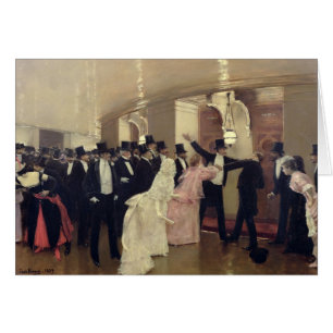 Una discusión en los pasillos de la ópera, 1889