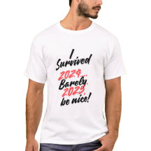 Una divertida camiseta de declaraciones de Año Nue