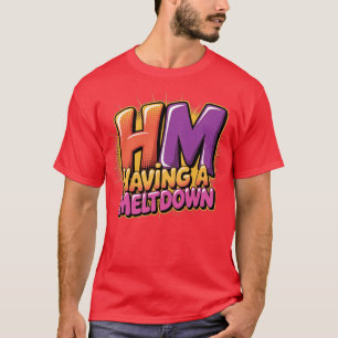 Una divertida retro de una camiseta de fusión que 