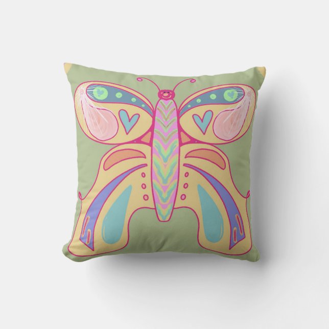 Una divertida y fantástica almohada de mariposa (Anverso)