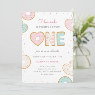 Una dulce invitación de fiesta de cumpleaños de co