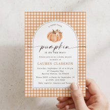 Una dulce pequeña invitación de baby shower de Arc