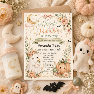 Una dulce y pequeña invitación de baby shower de c
